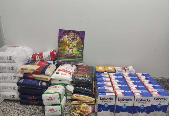 Foto Campanha Ingresso Solidário arrecadou mais de 600 kg de alimentos